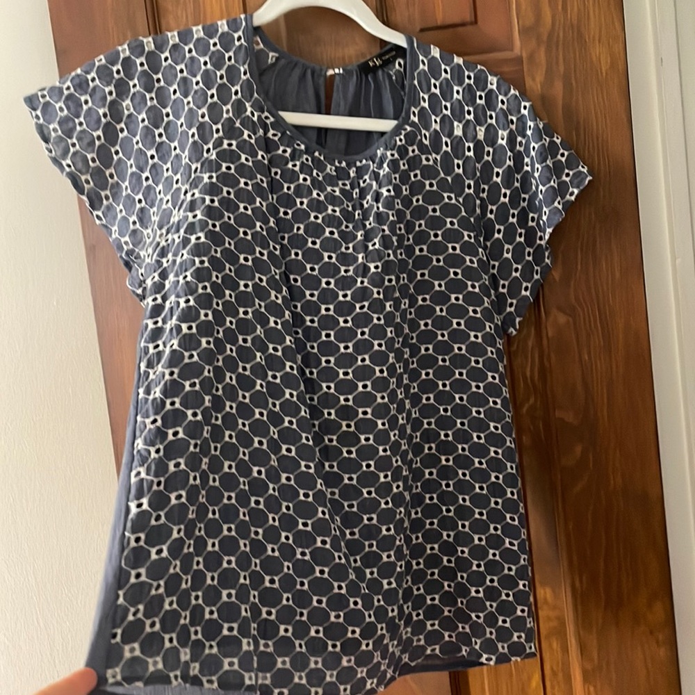 KLD blue blouse